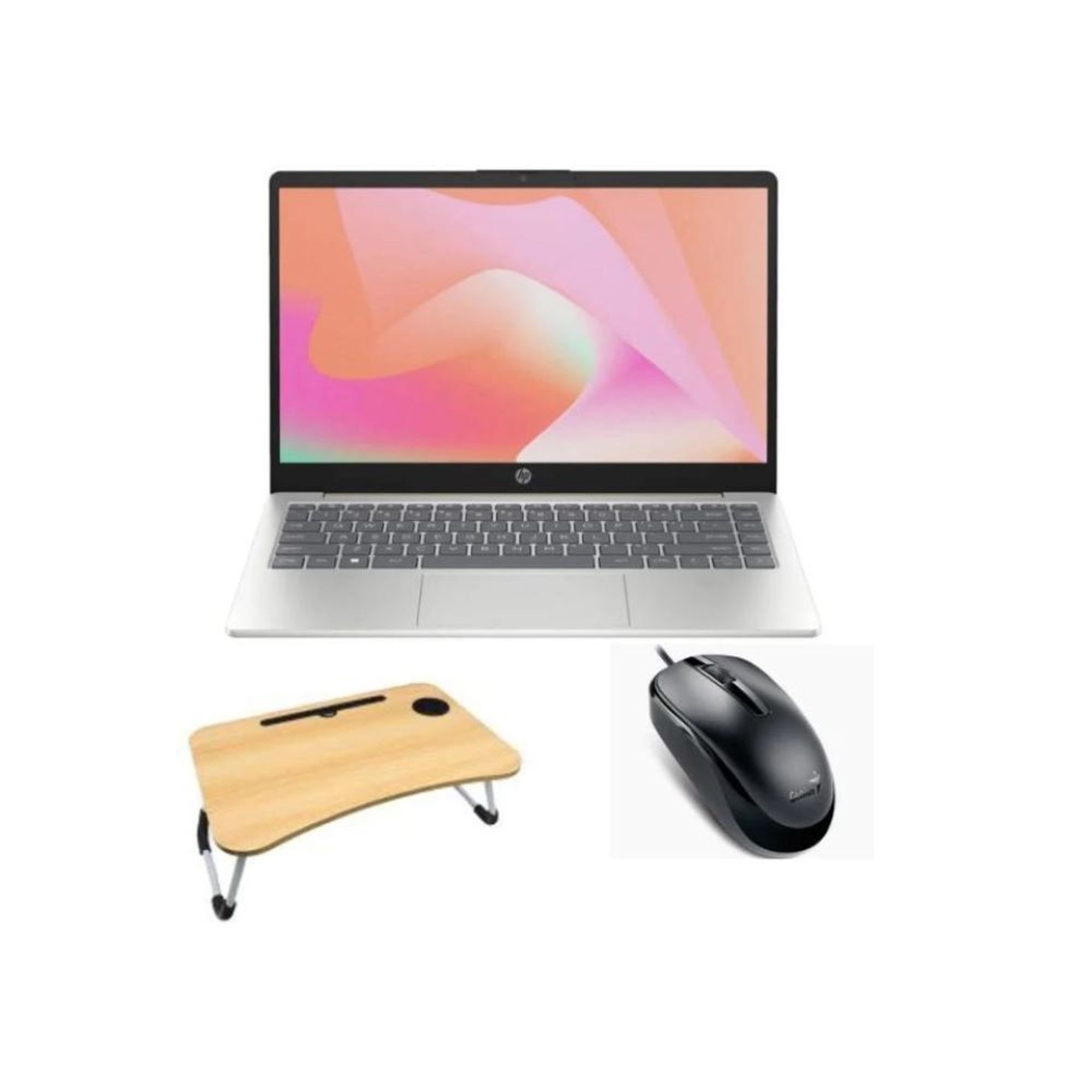 Portatil HP 14-EM0009LA Ryzen 5-7520U 16GB 512GB SSD 14" + Obsequio Mouse DX-120+ Soporte Mesa